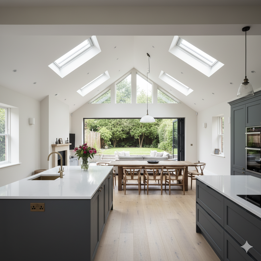 Complete house refurbishment London - Open-plan family home renovation by Phoenix SPLTD